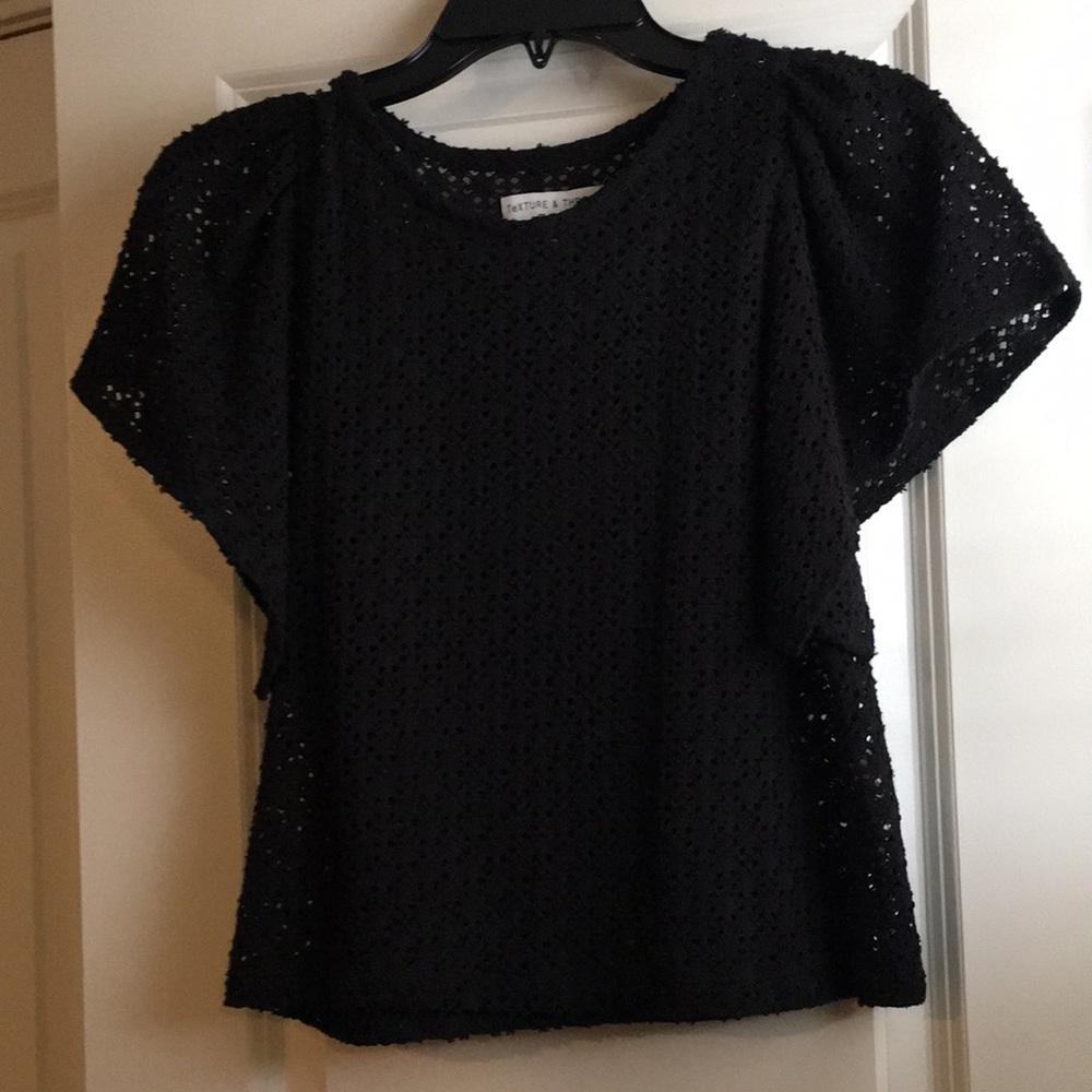 Texture & Thread Madewell black top